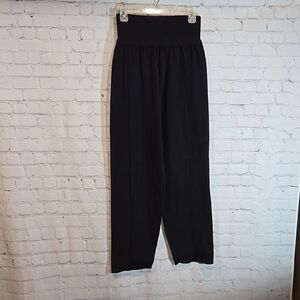 Silk & Salt Luxe knit lounge pants in black NWT size S